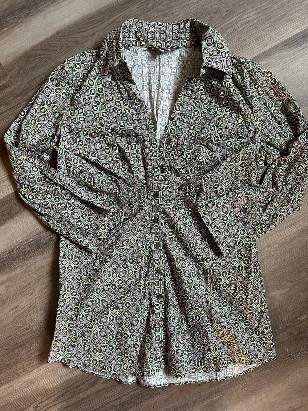 Lafayette 148 NewYork Geometric Paisley luxurydesigner workcareer capsule blouse